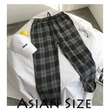 Privathinker Men Women Korean Black Plaid Casual Pants 2020 Mens Streetwear Harem Pants Male Checkered Trousers Plus Size