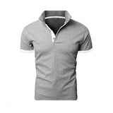 Summer short Sleeve Polo Shirt men fashion polo shirts casual Slim Solid color business men's polo shirts men's clothing